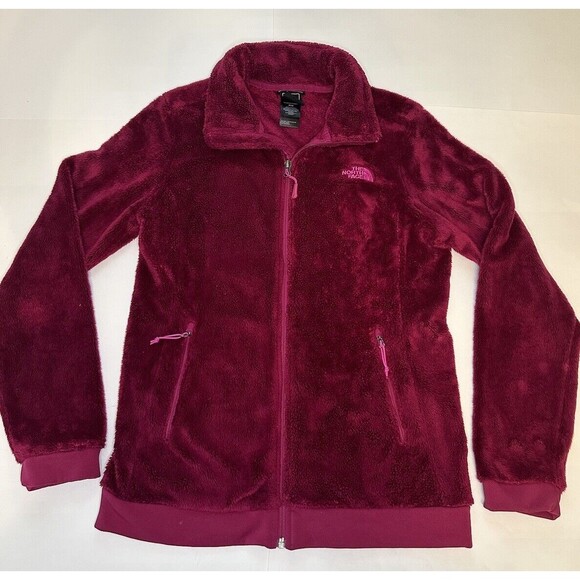 The North Face Fleece Jacket Women’s Pink/Purple Full Zip Winter Fuzzy Size M - Picture 1 of 8